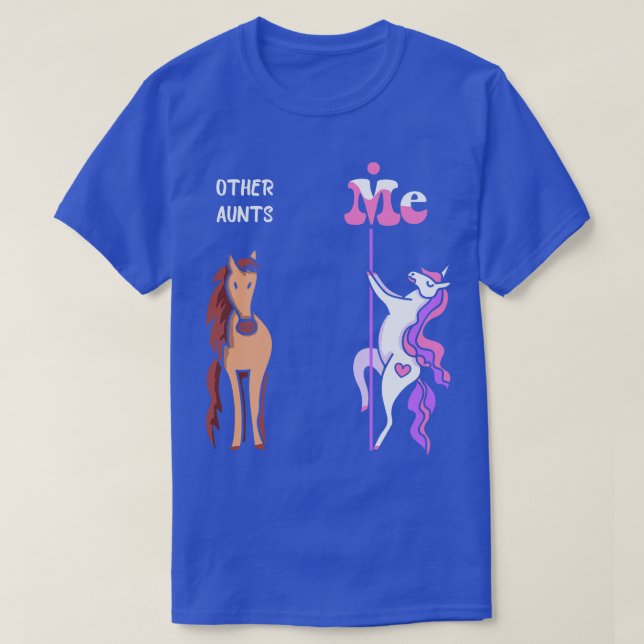 Camiseta Outras tias Eu Tio Unicorn Tia Engraçada Idea Au (Frente do Design)