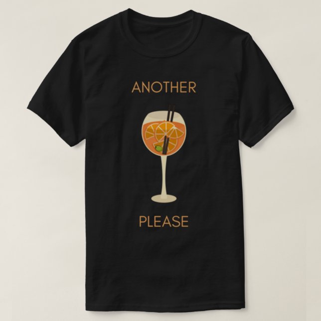 Camiseta Outro Aperol Spritz, Por Favor (Frente do Design)