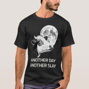 Camiseta Outro Dia Outro Golpe de Vaca Lua Citação Motivaci