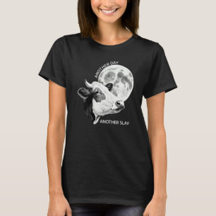 Camiseta Outro Dia Outro Golpe Vaca Lua Citação Motivaciona