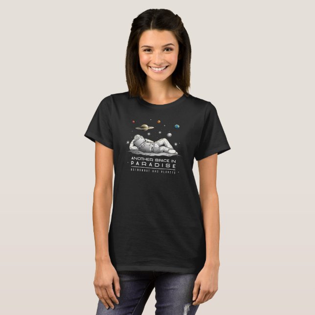 Camiseta Outro Espaço no Paraíso | Mulheres (Frente Completa)