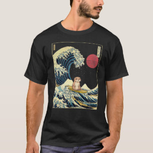 Camiseta Outro Japonês Kanagawa Ontem Surf Funny Animal