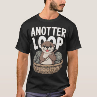 Camiseta Outro Laço - Lã de Crochê de uma Lontra Divertida