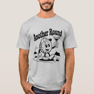 Camiseta Outro Round Amante do Golfe Esportes Homem Jogando