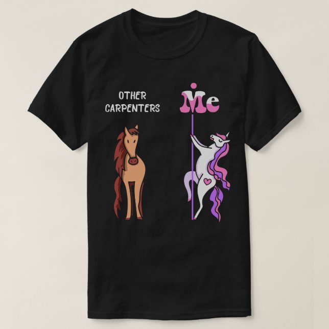 Camiseta Outros carpinteiros Me Tee Unicorn Penter Funny Gi (Frente do Design)