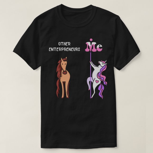 Camiseta Outros empreendedores Eu Tee Unicorn Enterpreneur  (Frente do Design)