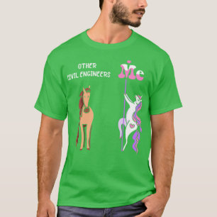 Camiseta Outros engenheiros Civis Me Tee Unicorn