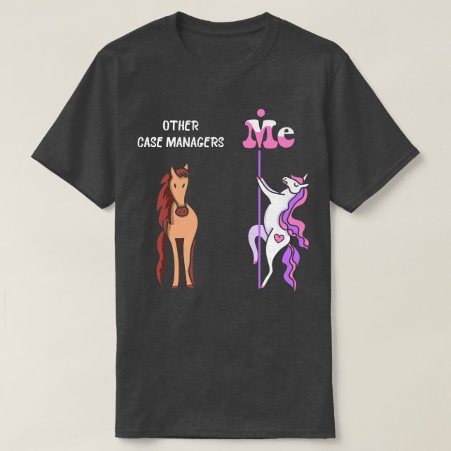 Camiseta Outros gerentes de caso Me Tee Unicorn Case Manage (Frente do Design)