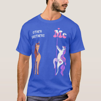 Camiseta Outros irmãos Tee Unicorn Irmão Engraçado Presente