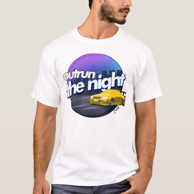 Camiseta Outrun a noite (Frente)