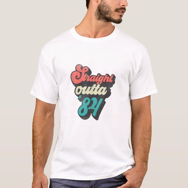 Camiseta Outta 84 Vintage Birthday (Frente)