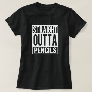 Camiseta Outta reto escreve o professor engraçado que diz