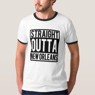 Camiseta Outta reto Nova Orleães Louisiana engraçado