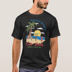 Camiseta Outter Banks North Carolina Paradise Na Terra