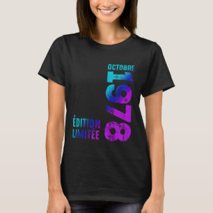 Camiseta Outubro de 1978 Ano Incrível 1978 Retro 1978 Vinta