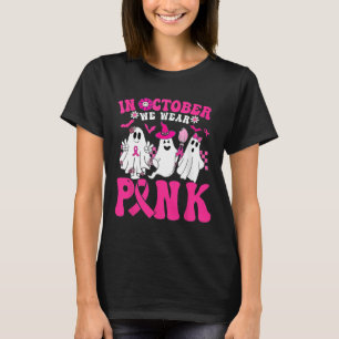 Camiseta Outubro Nós Usamos Rosa Em Outubro Fantasma de Hal
