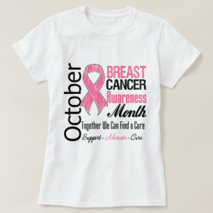 Camiseta Outubro - o mês de consciência do câncer de mam