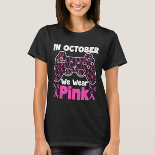 Camiseta Outubro Vestimos Jovens Jovens Jovens com Cancer d