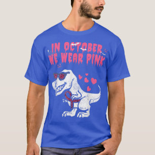 Camiseta Outubro Vestimos Pink Tre Dinossaur Dino Leopard H