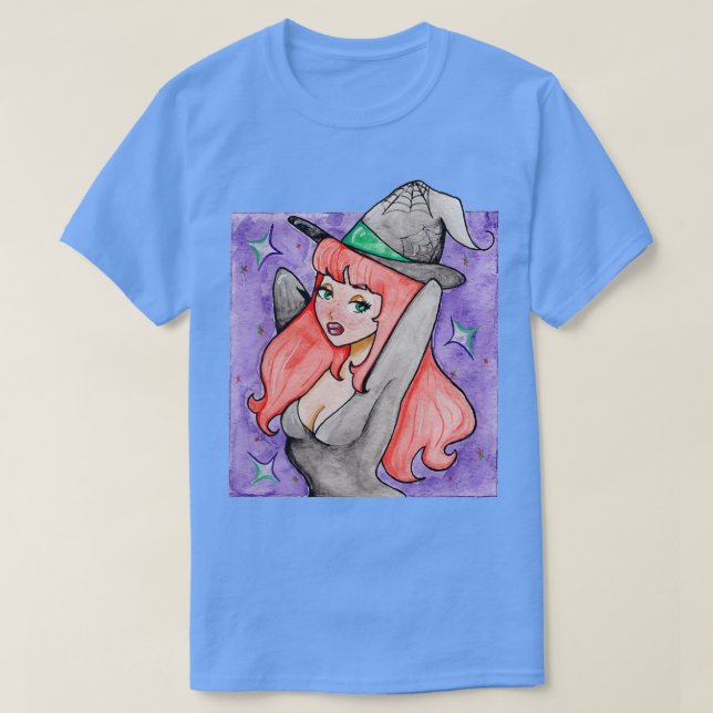 Camiseta Outubro Witch Pinup (Frente do Design)