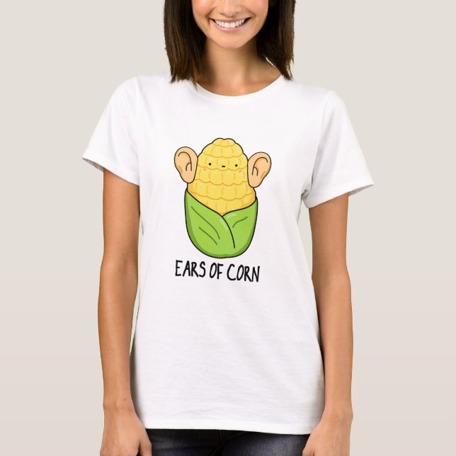 Camiseta Ouvidos De Milho Engraçados (Frente)