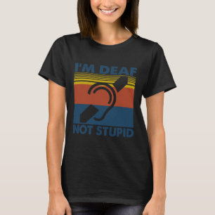 Camiseta Ouvindo Idioma de Sinal de Asl Imparado Eu sou Sur