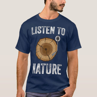Camiseta Ouvir a natureza aquecimento global das alterações