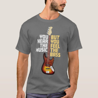 Camiseta Ouvir música sente o bass