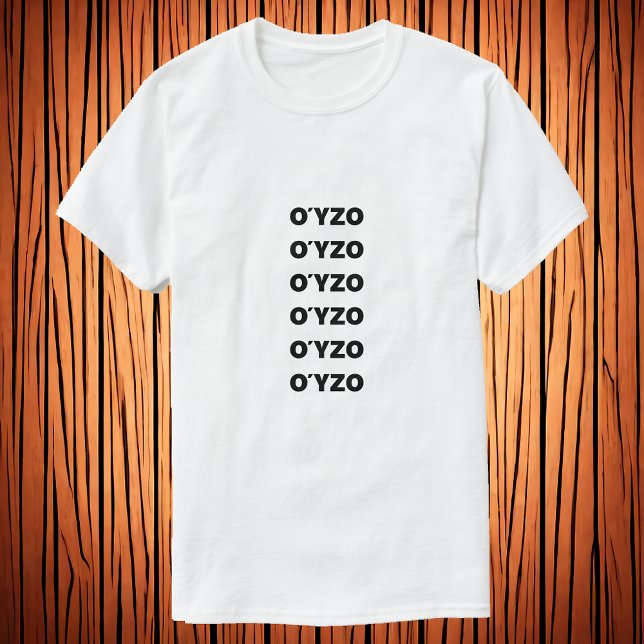 Camiseta Ouzo em grego Ο ζ o t-Shirt (Criador carregado)