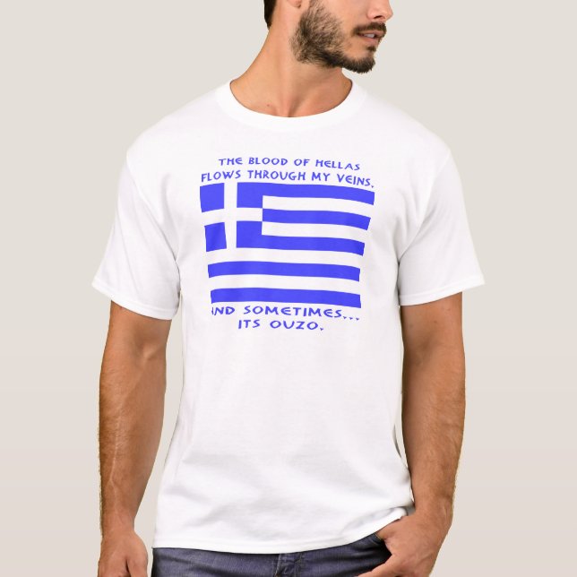 Camiseta Ouzo Grego (Frente)
