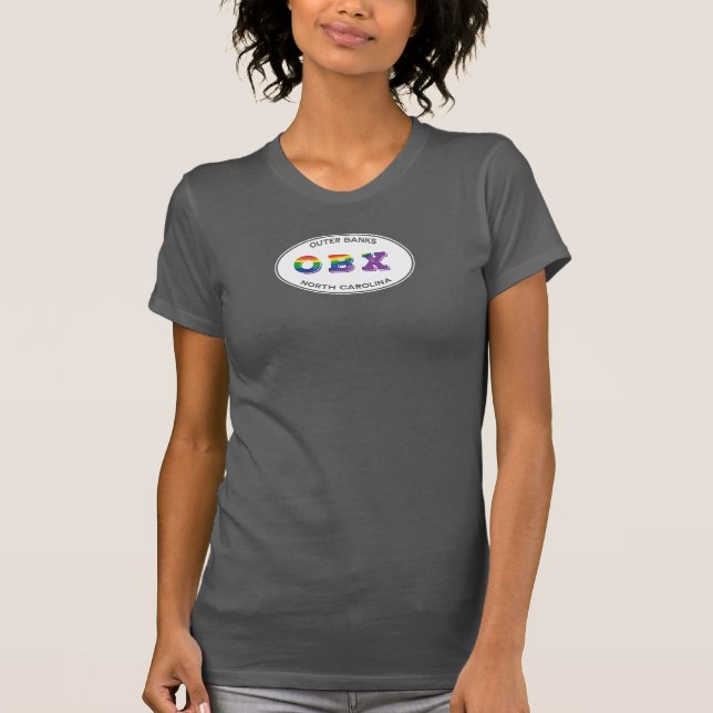 Camiseta Oval 2 do Orgulho LGBTQ OBX (Frente)