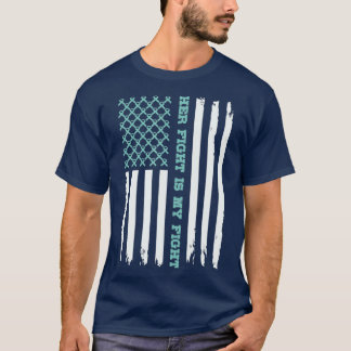 Camiseta OVARIAN AMERICAN FLAG A Luta dela é o meu Teto de