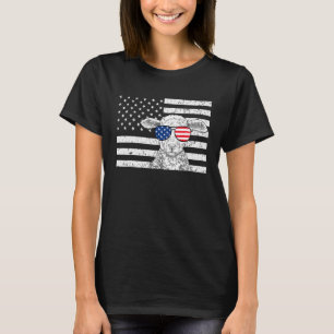 Camiseta Ovelha 4 de julho Fazenda de bandeira americana