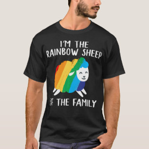 Camiseta Ovelha Arco-íris Festa Orgulho Gay Lésbica Queer C