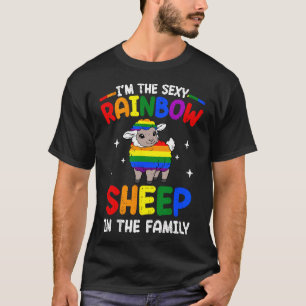 Camiseta Ovelha Arco-Íris na Família Orgulho Lgbt Gay Lésbi