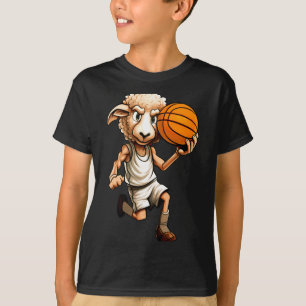 Camiseta Ovelha basquetebol_jogador de basquete ovelha