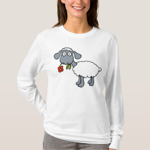 Camiseta Ovelha Bela Cordeiro Preto Cinza Branco Vermelho F
