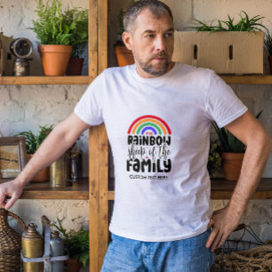 CAMISETA OVELHA DE RAINBOW DA GAY DA FAMÍLIA FUNNY