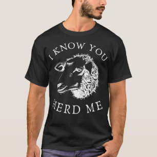 Camiseta Ovelha Engraçada Eu sei que você me traz Design