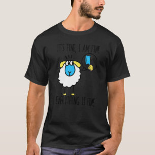 Camiseta Ovelha Está Bem Estou Bem Está Tudo Bem