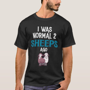 Camiseta Ovelha eu era normal há duas ovelhas
