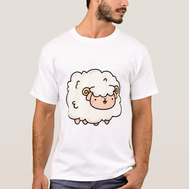 Camiseta Ovelha Kawaii (Frente)
