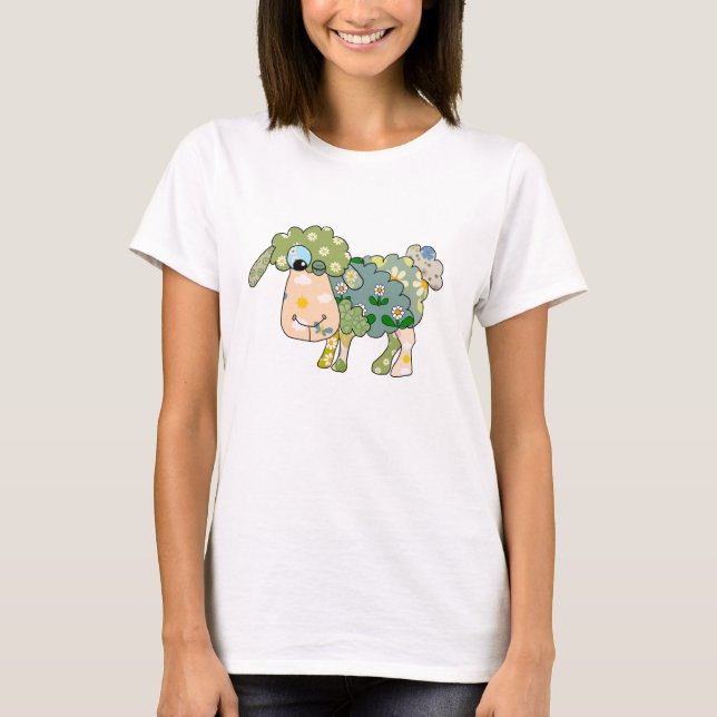 Camiseta Ovelha multicolor (Frente)