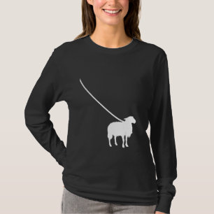 Camiseta Ovelha na Coleira Fazenda Fazendeiro Animal de Est