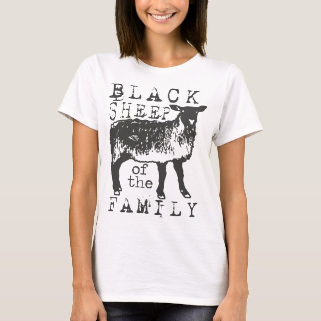 Camiseta Ovelha Negra da Família, Chá Negra (Frente)