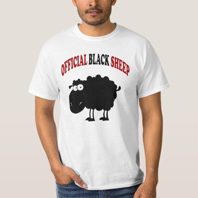 Camiseta ovelha negra da família clássica (Frente)