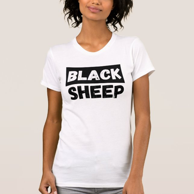 Camiseta Ovelha Negra Tipografia Negrita Entourage Arte (Frente)