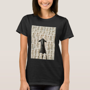 Camiseta Ovelha Preta Branca
