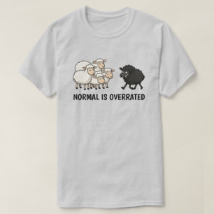 Camiseta Ovelha Preta e Branca Unisex