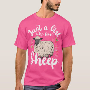 Camiseta Ovelhas Apenas Uma Menina Que Ama Ovelhas